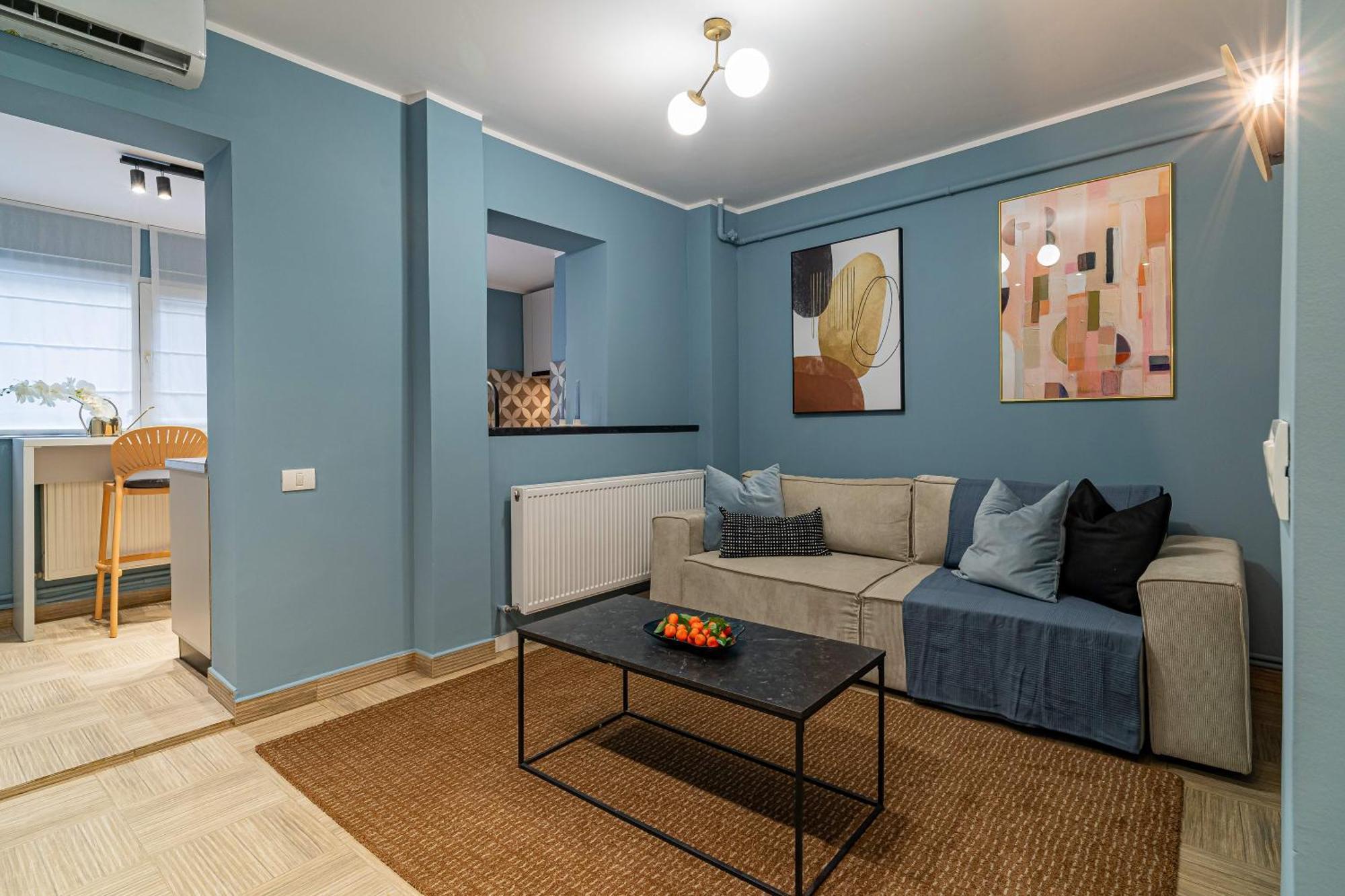 Celestial Azure - Tranquil 1Br In Piata Universitatii 부쿠레슈티 외부 사진